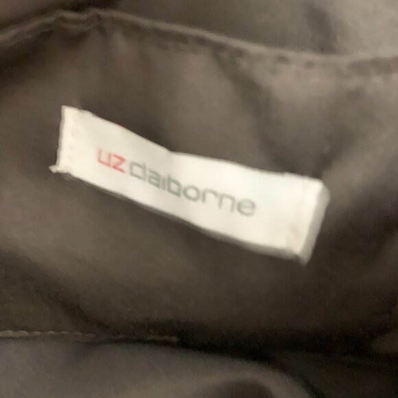 Liz Claiborne Brown Tote, Brown Monogram Bag, NWT, LC Tuxedo Tote Holiday Gift - Picture 14 of 15